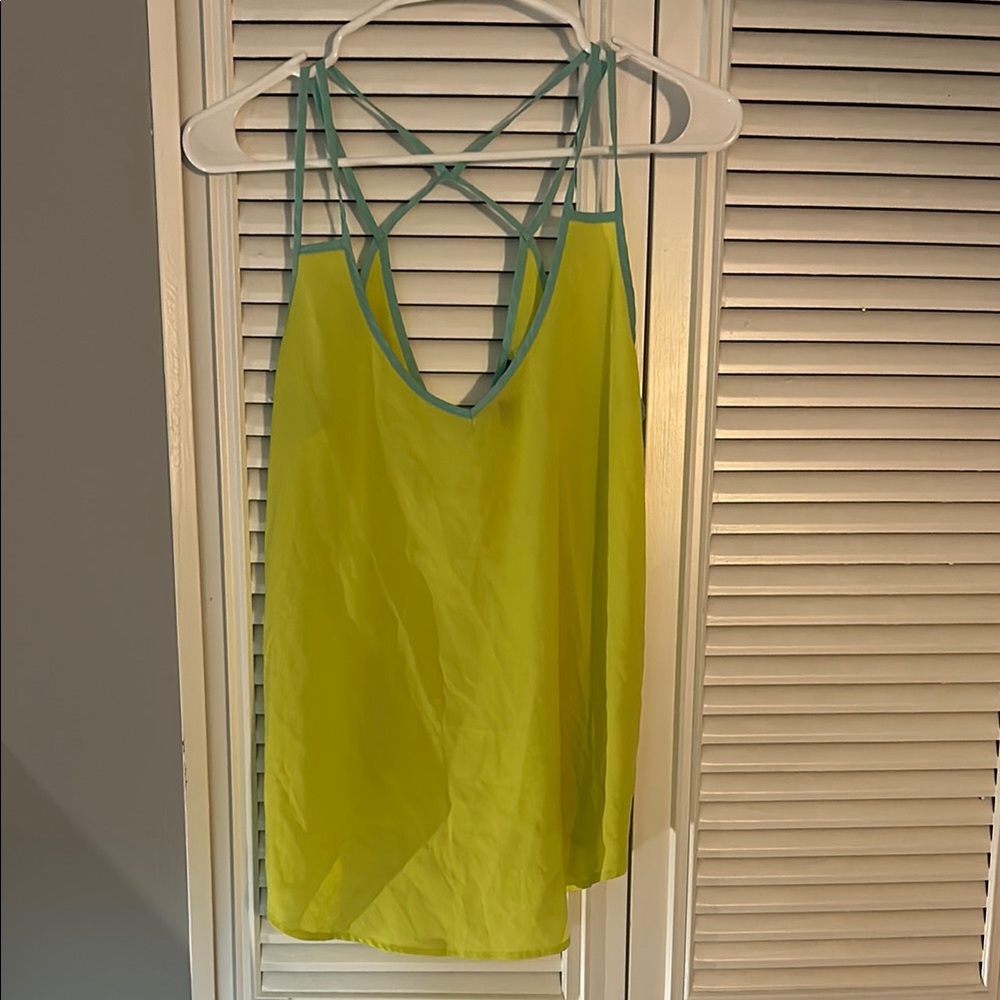6️⃣ for 💲3️⃣0️⃣‼️ Victoria's Secret Green Sleeveless Backless Tank Top